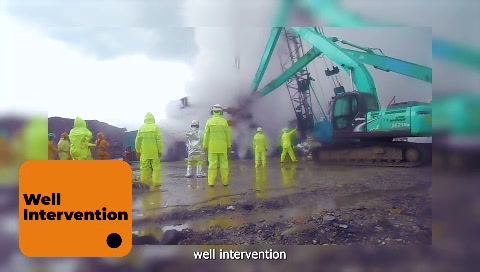 NMS well-intervention crew and equipment at a geothermal wellsite